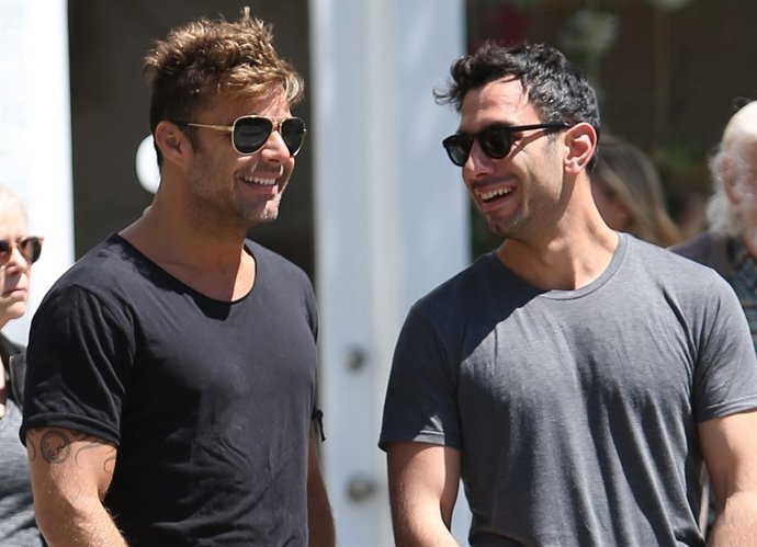 Ricky Martin, risas cómplices con su nuevo novio Jwan Yosef