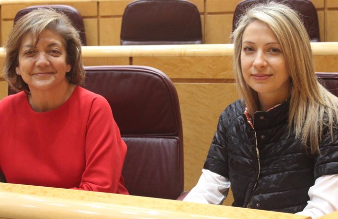 Las senadoras del PP Rosa Vindel y Edelmira Barreira