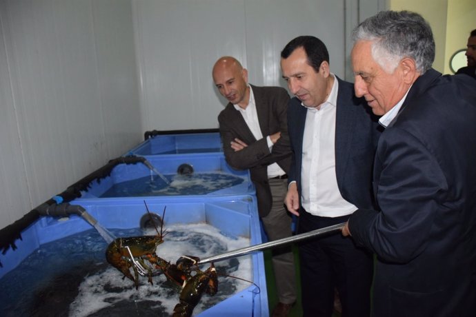 Ruiz Espejo y Salas visita una empresa malagueña de productos del mar