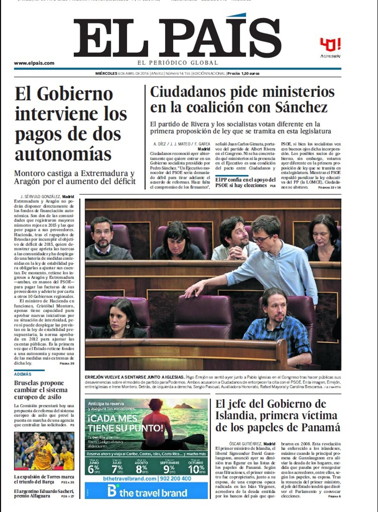 Portada El País