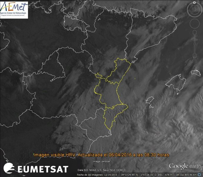 Amanecer de este miércoles