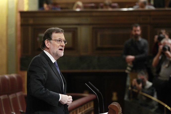 Mariano Rajoy en el pleno del Congreso