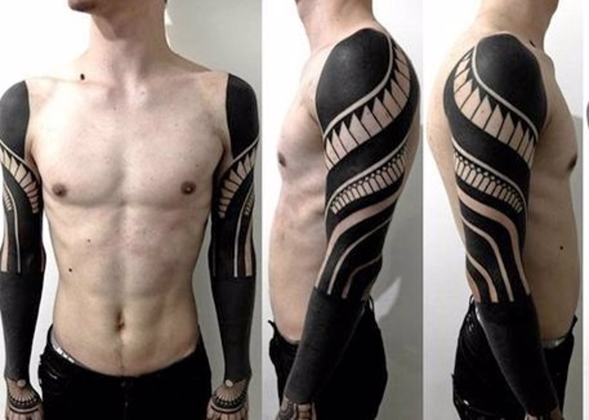 5. White ink blackout tattoos: Examples and inspiration - wide 6