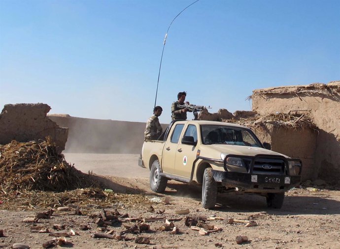 Militares del Ejército afgano en Helmand