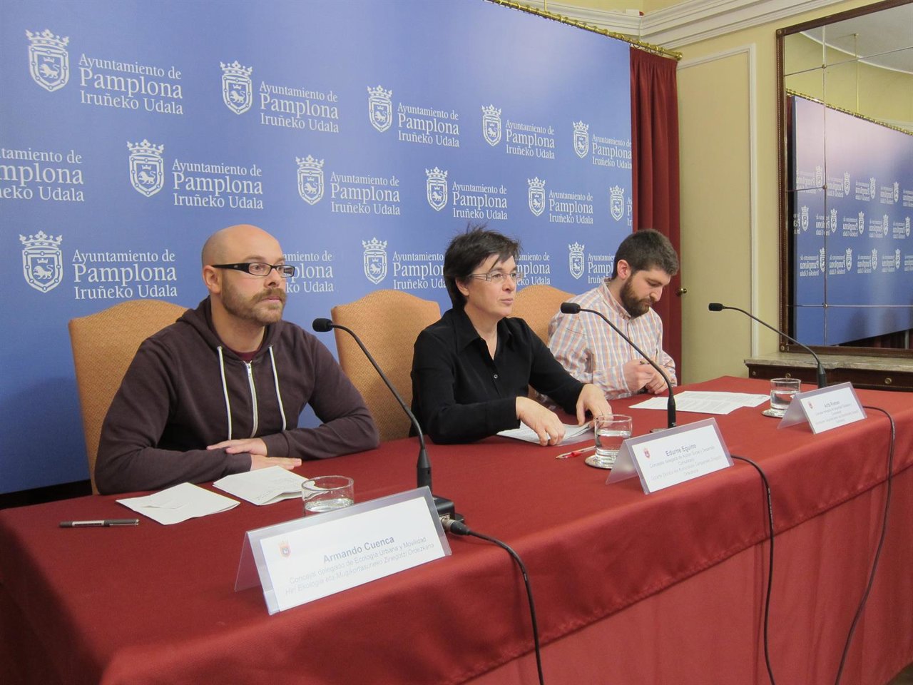 Cuenca, Eguino y Romeo en la rueda de prensa