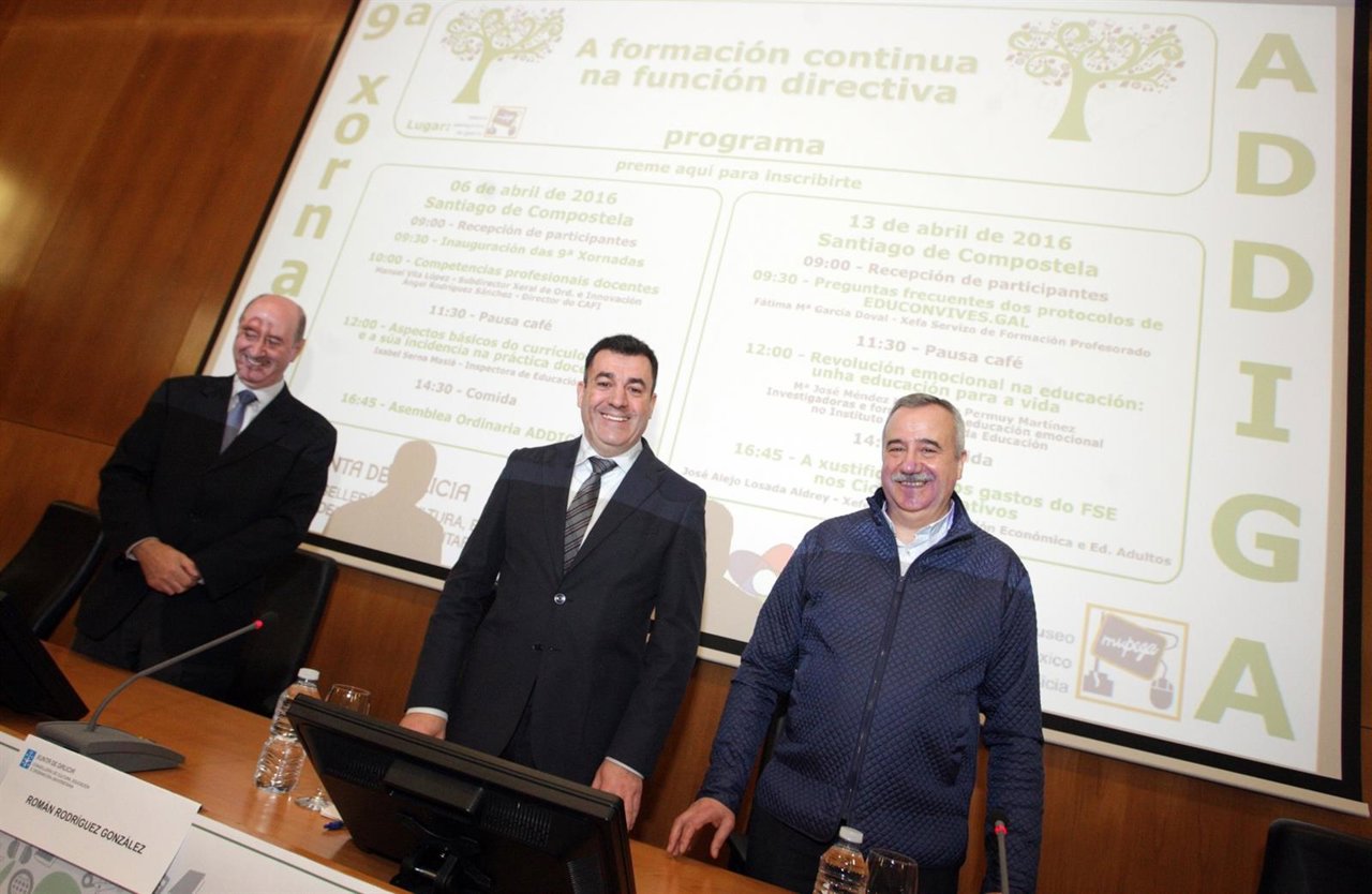 O conselleiro de Cultura, Educación e Ordenación Universitaria, Román Rodríguez