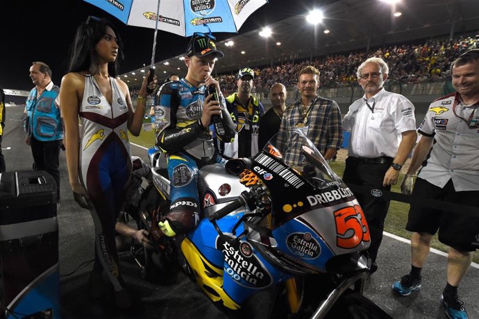 Tito Rabat en la parrilla del Gran Premio de Qatar