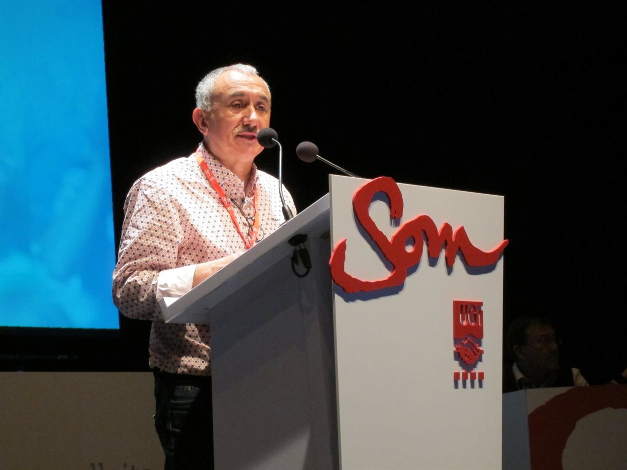 El secretario general de UGT de Catalunya y de la UGT confederal, J.M. Álvarez