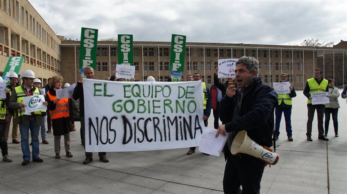 Protesta del CSIF        