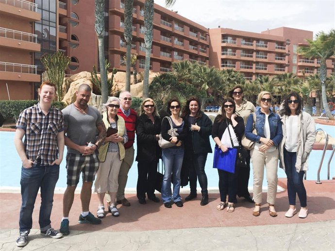 Los agentes irlandeses durante una de las visitas del Fam Trip.