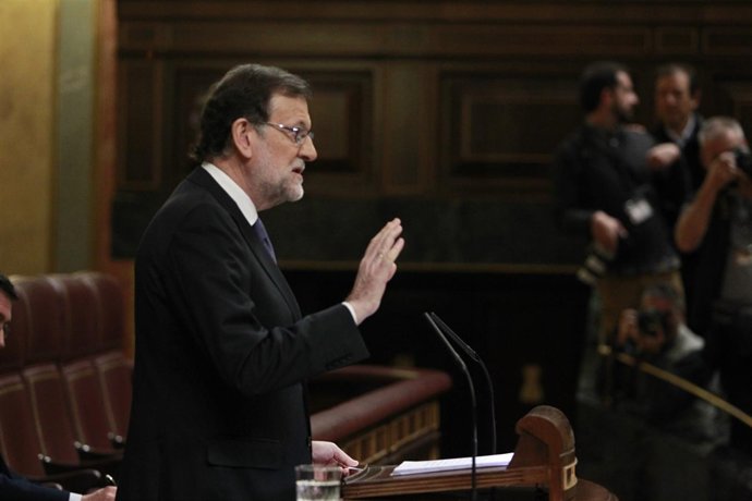 Mariano Rajoy en el pleno del Congreso