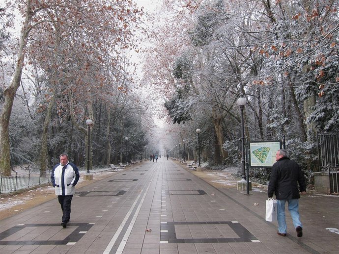 Frío. Campo Grande de Valladolid