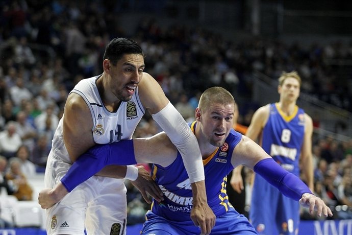 Ayón en el Real Madrid - Khimki