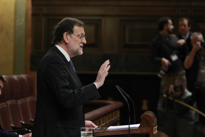 Mariano Rajoy en el pleno del Congreso