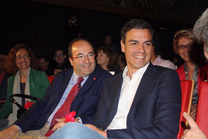 Miquel Iceta y Pedro Sánchez.