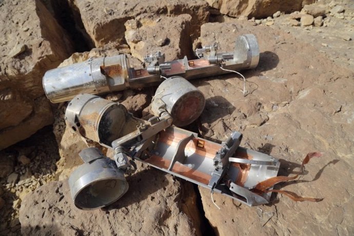 Bombas de racimo usadas por la coalición encabezada por Arabia Saudí en Yemen