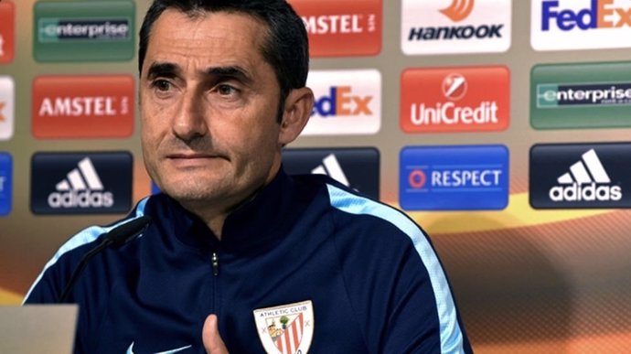 Ernesto Valverde, entrenador del Athletic Club en Europa League