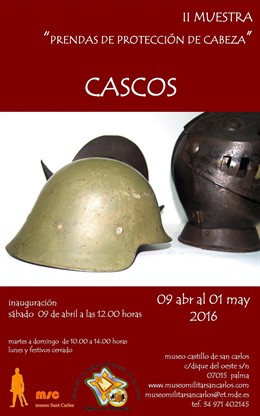 Muestra de cascos