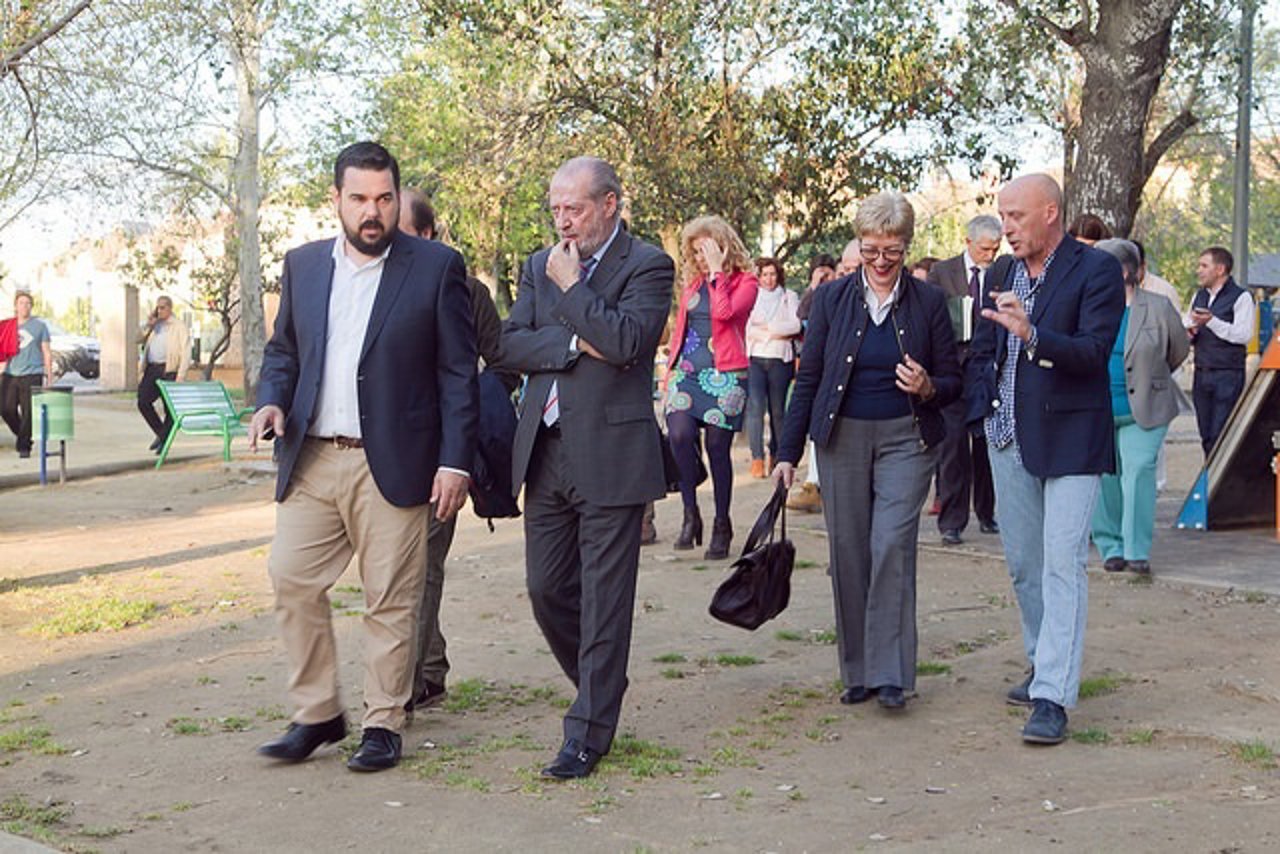 Rodríguez Villalobos, en su visita a Gines 