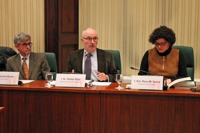El Síndic de Greuges, Rafael Ribó, en comisión parlamentaria