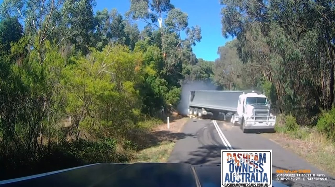 Accidente de un camión en Carslile, Australia