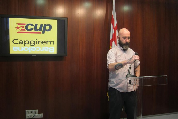 El concejal de la CUP en Barcelona Josep Garganté  (Archivo)