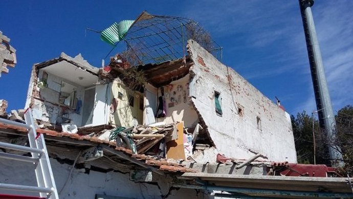 Derrumbe en Fuencarral