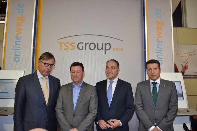 Esidente de TSS Group, Manuel Molina, y Elías Bendodo