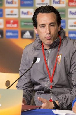 El entrenador del Sevilla, Unai Emery