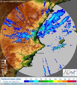 Bandas de lluvias hacia el sur