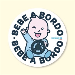 Pegatina Caprabo 'Bebé a bordo'