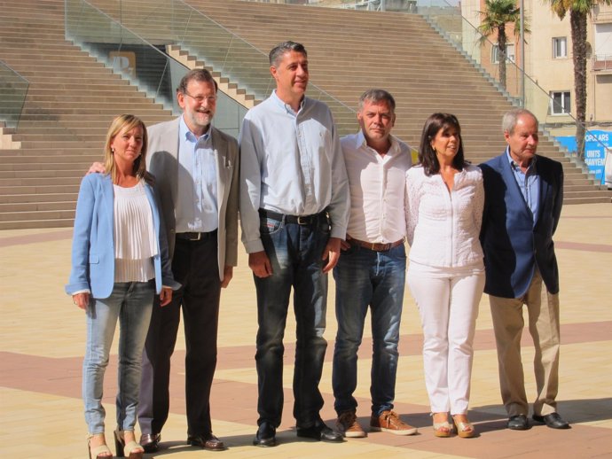 Mariano Rajoy junto a Xavier García Albiol