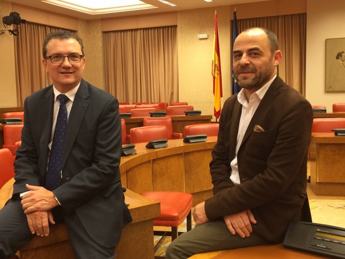 Los diputados Miguel Garaulet y José Luis Martínez 