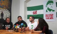 El SAT anima a participar en la "ola de solidaridad" con Andrés Bódalo