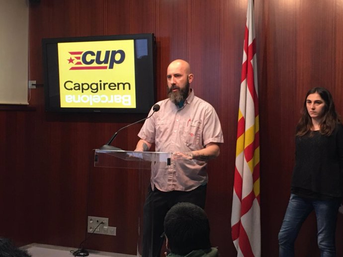 El concejal de la CUP en el Ayuntamiento de Barcelona Josep Garganté 