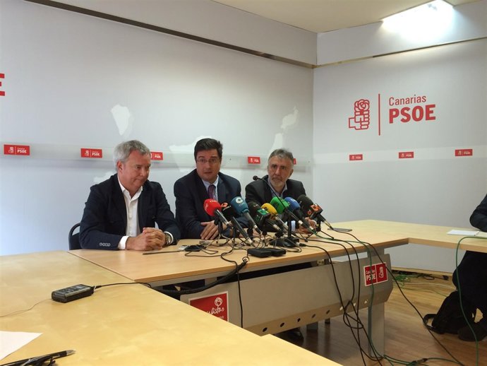 Sebastián Franquis, Óscar López y Ángel Víctor Torres