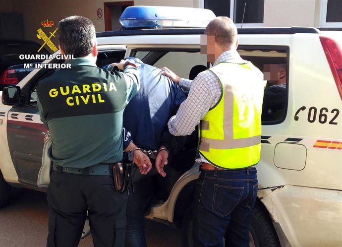 Imagen del detenido arrestado