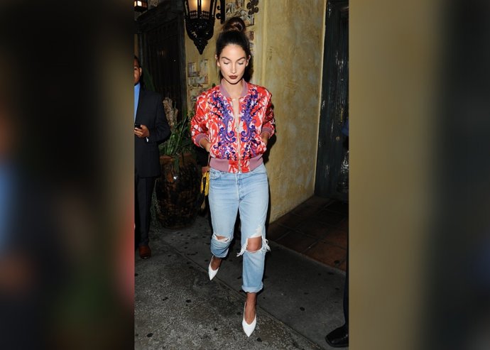 Lily Aldridge de cena... ¡Copia su look!/cordonpress