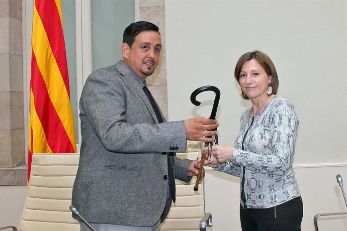 Simón Montero (Fagic) y Carme Forcadell