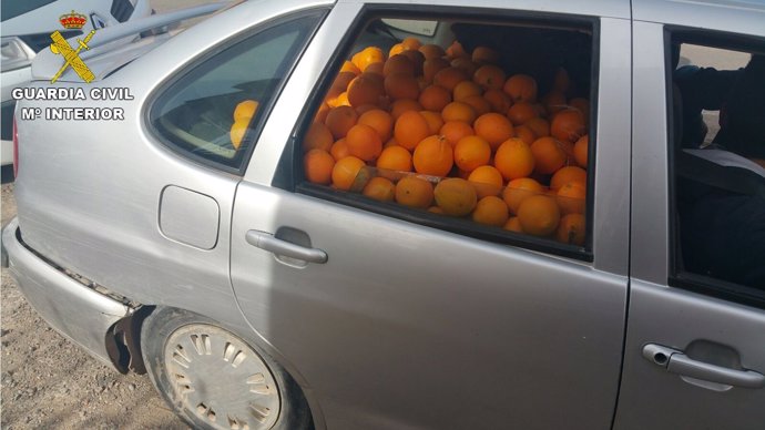 Naranjas confiscadas