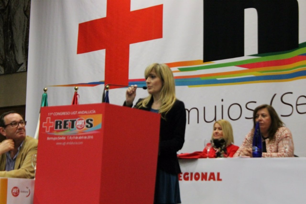 Carmen Castilla interviene ante el Congreso de UGT-A