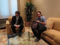 Puigdemont agradece a Iglesias su "apuesta" del referéndum pero mantiene su hoja de ruta