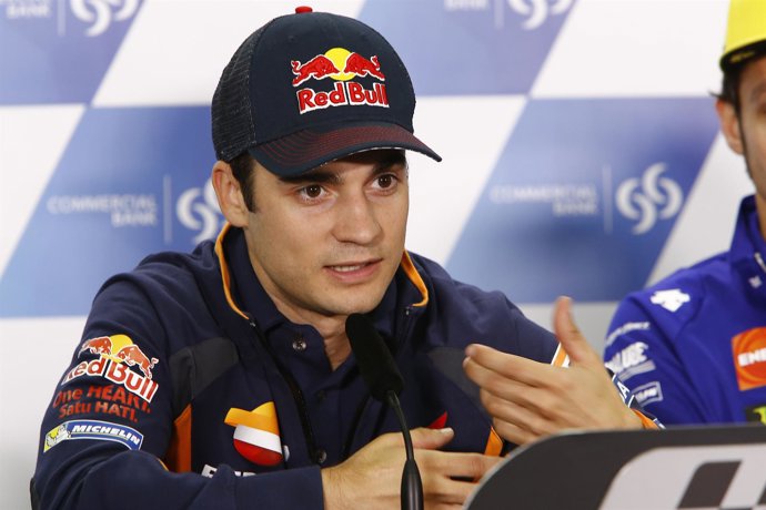 Dani Pedrosa en rued de prensa del gran premio de Qatar