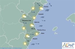 Predicción del tiempo para este sábado 9 de abril en la Comunitat Valenciana