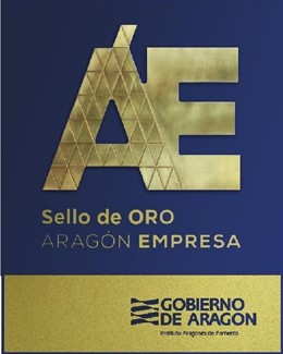 Sello de oro de Aragon Empresa.