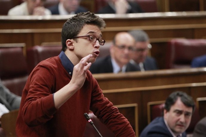 Errejón en el pleno del Congreso