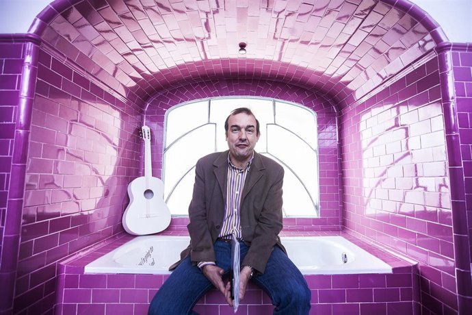 Enrique Iznaola en la Casa del Cine de Almería.