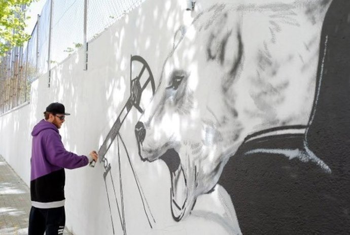 Murales por el Ártico en Barcelona 