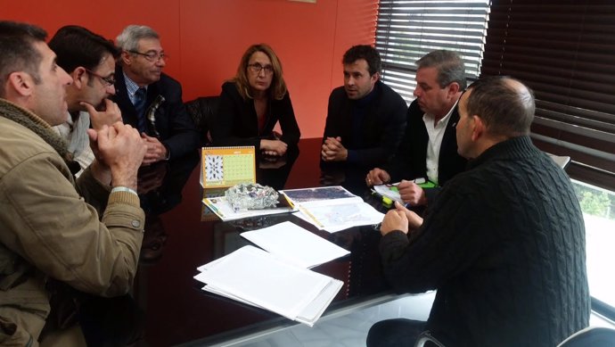 Reunión del PSOE para conocer cómo van las obras en Jabalcuz