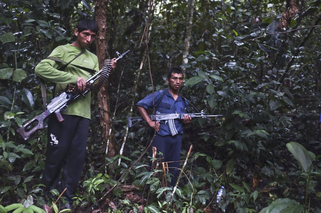 Miembros de la guerrilla peruana Sendero Luminoso (2012)